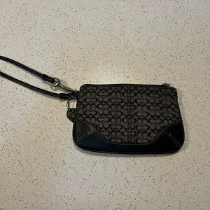 Coach Black Wristlet